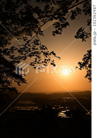 八上城からの夕焼け 八上城からの夕焼け 102362487
