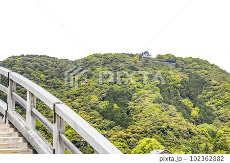 錦帯橋から望む岩国城 102362882