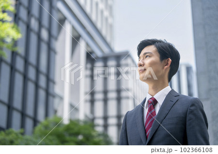 若いビジネスマン　ポートレート 102366108