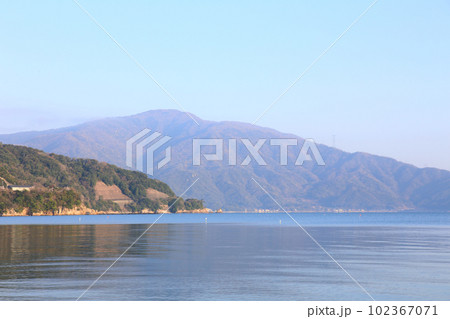 気比の松原　敦賀湾　松林　松原海水浴場　福井県　敦賀市　敦賀湾　気比の松原海水浴場　海水浴場　釣場 102367071