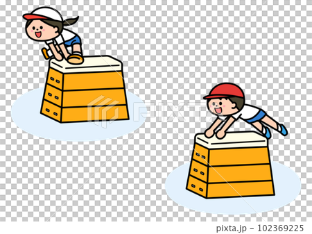 children jumping jumping box children jumping jumping box 102369225