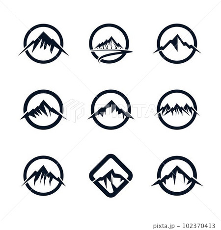 Mountain vector icon Mountain vector icon 102370413