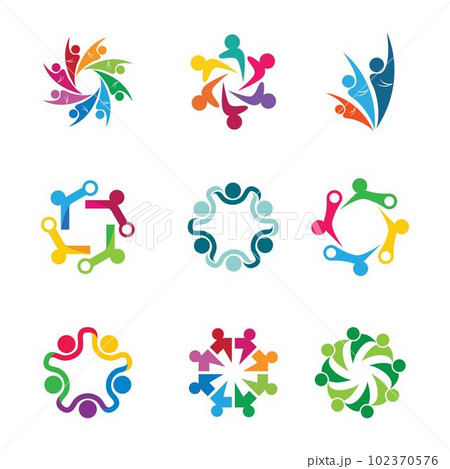 Teamwork vector icon 102370576