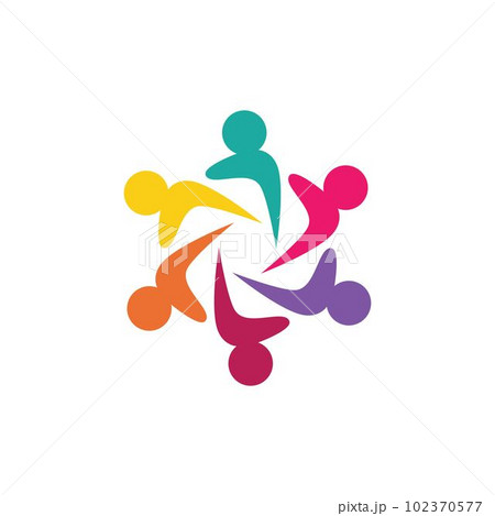 Teamwork vector icon 102370577