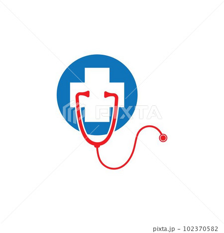Medical cross vector icon 102370582