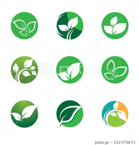 Leaf symbol vector icon Leaf symbol vector icon 102370671