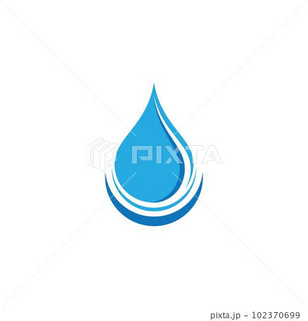 Water drop vector icon 102370699