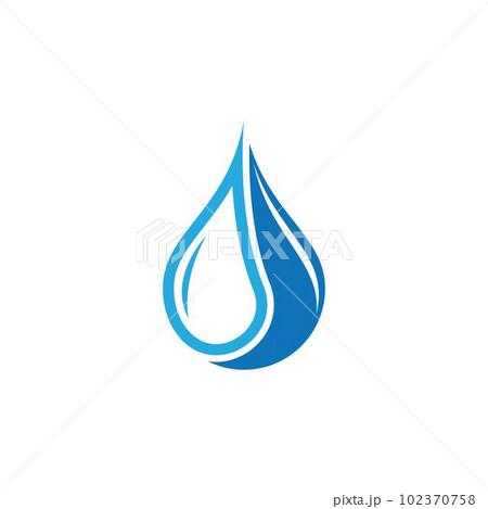 Water drop vector icon Water drop vector icon 102370758