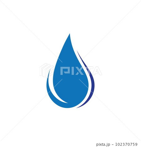 Water drop vector icon 102370759