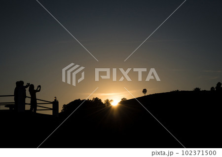 Sunset at Doi Mon Tawan, Chiang Mai, Thailand 102371500