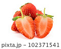 strawberries on a white background strawberries on a white background 102371541