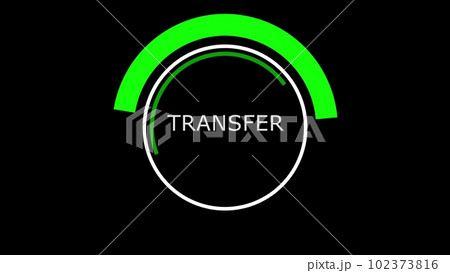 Transfer circle bar progress on black background. Money Transfer load screen. Loading circle icon. Modern preloader. 3D animation Transfer circle bar progress on black background. Money Transfer load screen. Loading circle icon. Modern preloader. 3D animation 102373816