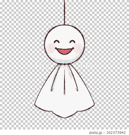 てるてるぼうずのイラスト素材 102373942