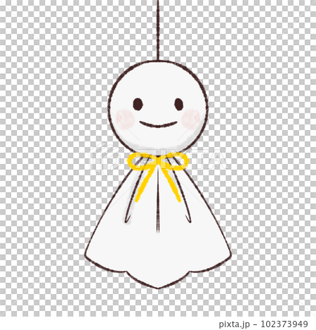 てるてるぼうずのイラスト素材 102373949