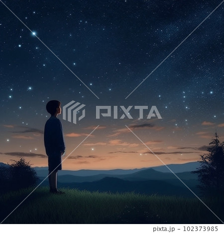 星を見る少年 星を見る少年 102373985