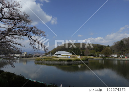 鹿の川沼から岩宿博物館方面を望む 鹿の川沼から岩宿博物館方面を望む 102374373