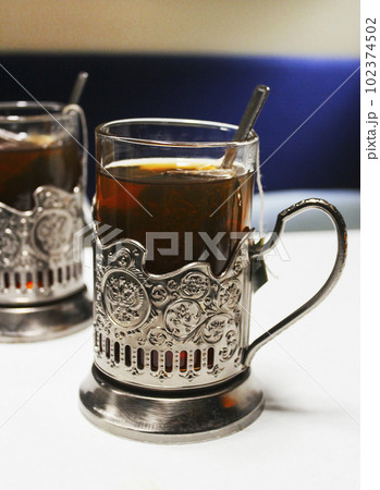 Glasses with tea Glasses with tea 102374502