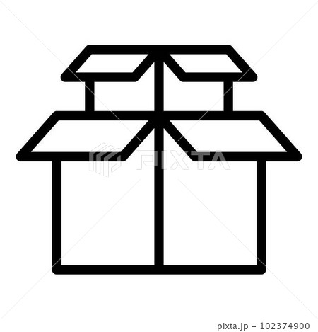 Cargo box icon. Outline cargo box vector icon...のイラスト素材 [102374900] - PIXTA