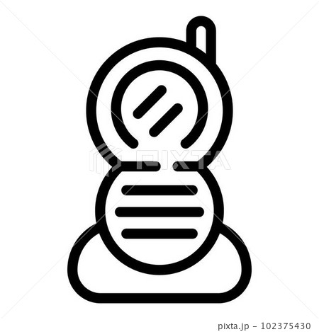 Baby monitor walkie icon. Outline baby monitor walkie vector icon for web design isolated on white background 102375430