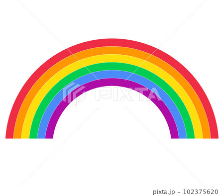 虹のアイコン。ベクターイラスト	 102375620