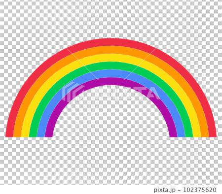 虹のアイコン。ベクターイラスト	 102375620