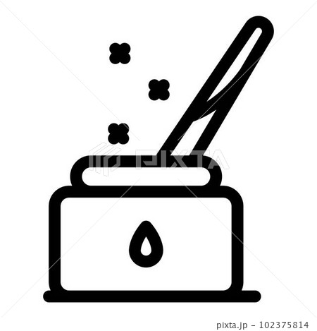 Ink tool icon. Outline ink tool vector icon for web design isolated on white background 102375814