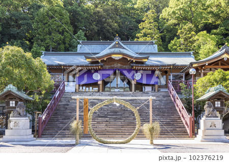 鎮西大社 諏訪神社の茅の輪くぐり【長崎県長崎市】 102376219