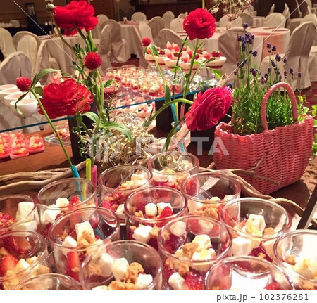 ケーキと花 102376281