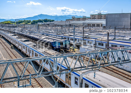 海老名市の都市風景　かしわ台駅 102378034