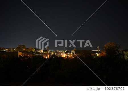 アメリカ_テキサス　サンアントニオの夜景 102378701