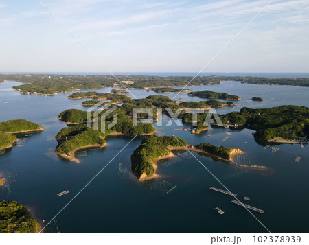 【絶景】空から見た英虞湾 伊勢志摩 【絶景】空から見た英虞湾 伊勢志摩 102378939