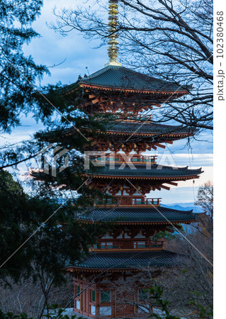日本 京都府宮津市にある成相寺の五重塔 日本 京都府宮津市にある成相寺の五重塔 102380468