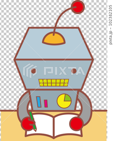 robot to study - Stock Illustration [102382105] - PIXTA