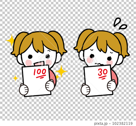 Illustration set for children's test grades 102382119