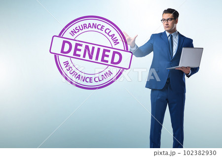 Concept of denying medical insurance claim 102382930