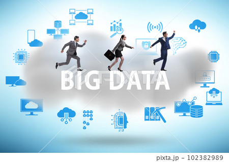 Big data concept with business people 102382989