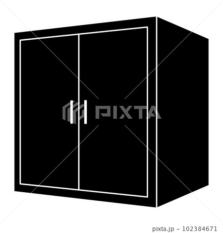 キャビネットのシルエット キャビネットのシルエット 102384671