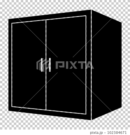 cabinet silhouette cabinet silhouette 102384671