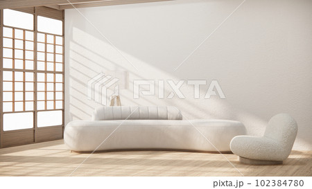 Sofa furniture and mockup modern room design minimal.3D rendering 102384780