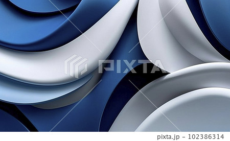 abstract background in the form of blue and white waves abstract background in the form of blue and white waves 102386314