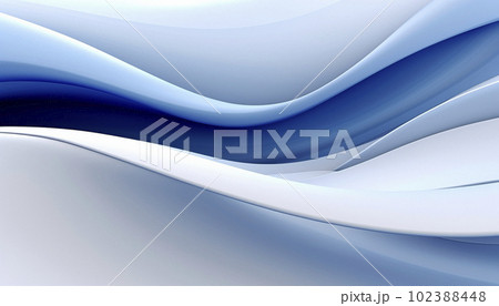 abstract background in the form of blue and white waves 102388448