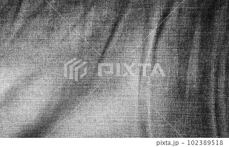 Photo of black jeans fabric, high resolution gray fabric background, texture 102389518