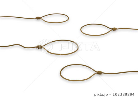 Business people trapped by a rope 102389894