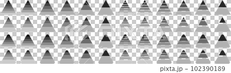 Set of vector illustrations of triangular pyramidal hierarchy hierarchy Set of vector illustrations of triangular pyramidal hierarchy hierarchy 102390189