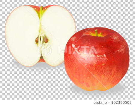 Real touch apple illustration Real touch apple illustration 102390505