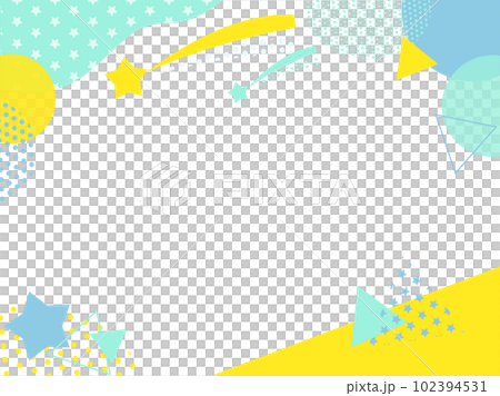 流行和可愛的彩色流星背景橫幅 流行和可愛的彩色流星背景橫幅 102394531