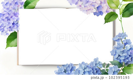 紫陽花, 花, フレーム, 素材, 背景, ガーデン, 植物, 自然, 花束, 季節, 美しい, カ 102395193