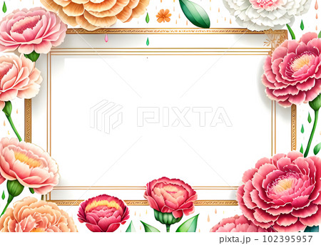 カーネーション,バラ,母の日,花,フレーム,素材,背景,ギフト,感謝,プレゼント,母,母親,花束, カーネーション,バラ,母の日,花,フレーム,素材,背景,ギフト,感謝,プレゼント,母,母親,花束, 102395957