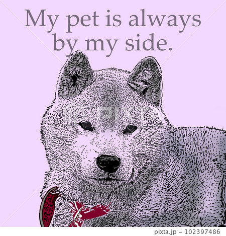 ペットがいつもそばにいる 102397486