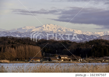 木場潟から白山眺望 102397507